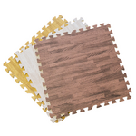 Wood Grain Foam Floor Mat Fully Paved