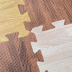 Wood Grain Foam Floor Mat Fully Paved