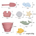 Creative Parent-child Silicone Beach Toy Bucket