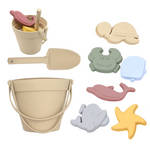 Creative Parent-child Silicone Beach Toy Bucket