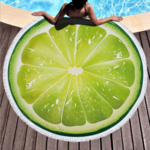 Fruit round beach mat