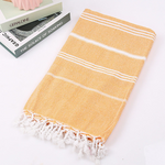 Striped Cotton Turkish Bath Towel Camping Beach Fitness Blanket