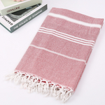 Striped Cotton Turkish Bath Towel Camping Beach Fitness Blanket