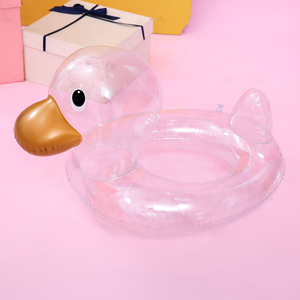 Children's Transparent Duck Swimming Ring Duck Seat Ring