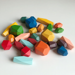 Children's Early Education Colorful Combination Stacked Stone