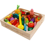 Wooden Children's Educational Early Education Toys Simulation Fruits Cut To See Vegetables