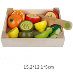 Wooden Children's Educational Early Education Toys Simulation Fruits Cut To See Vegetables