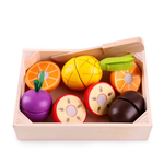 Wooden Children's Educational Early Education Toys Simulation Fruits Cut To See Vegetables